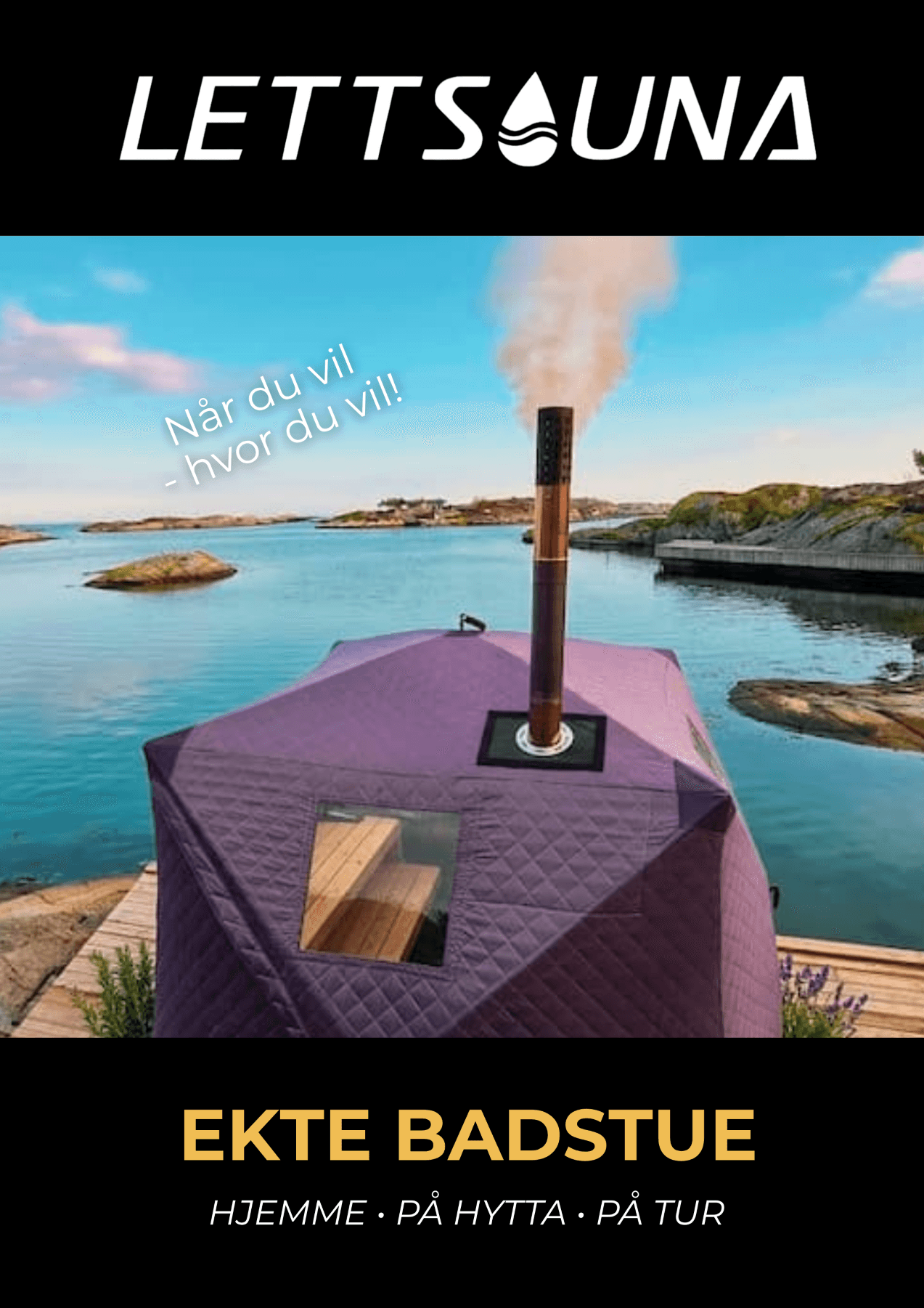 Alle saunateltpakker 3000,- i rabatt