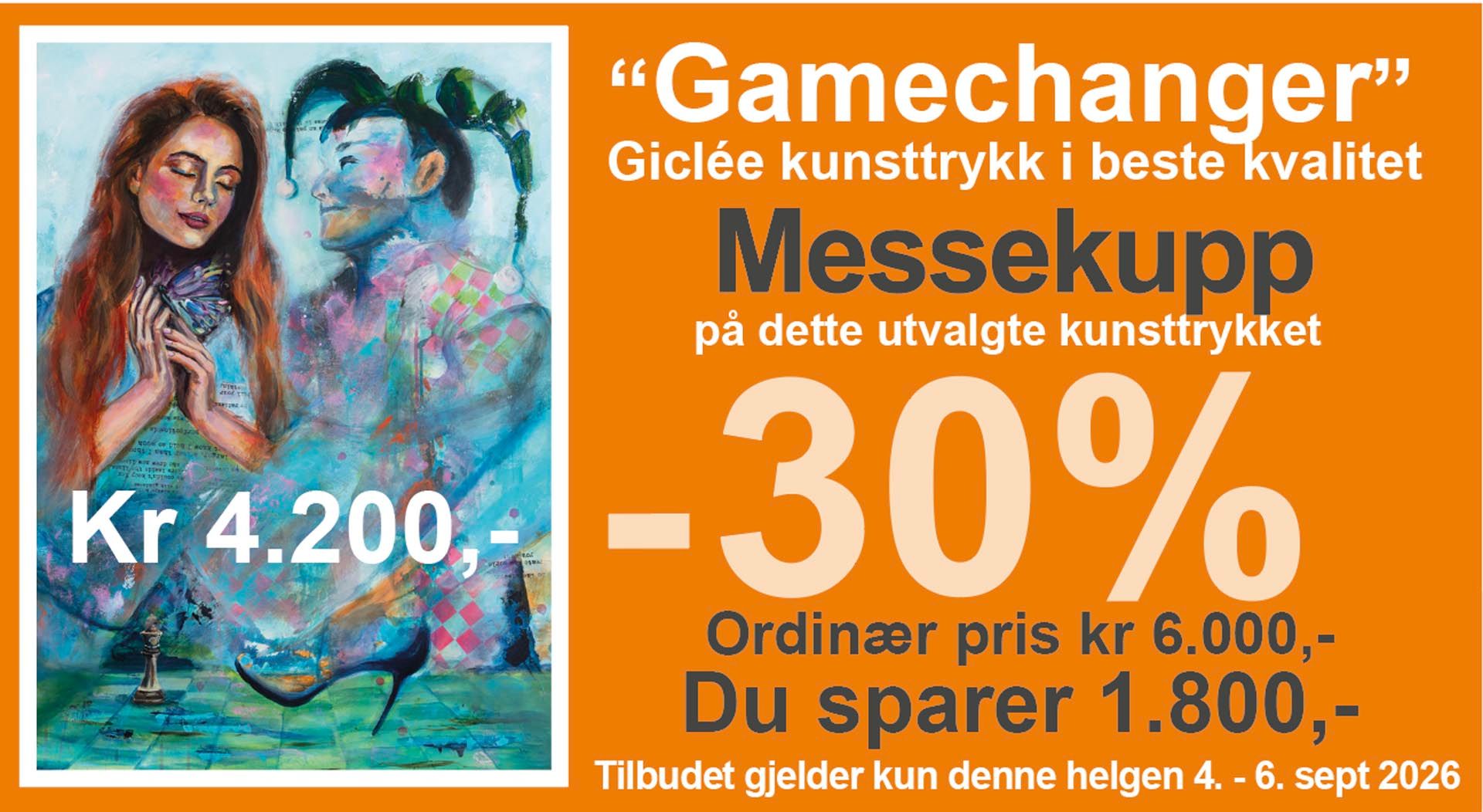 Messekupp på det utvalgte kunsttykket "GameChanger"
