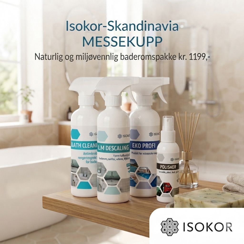 Naturlig og miljøvennlig baderomspakke kr 1 199,-