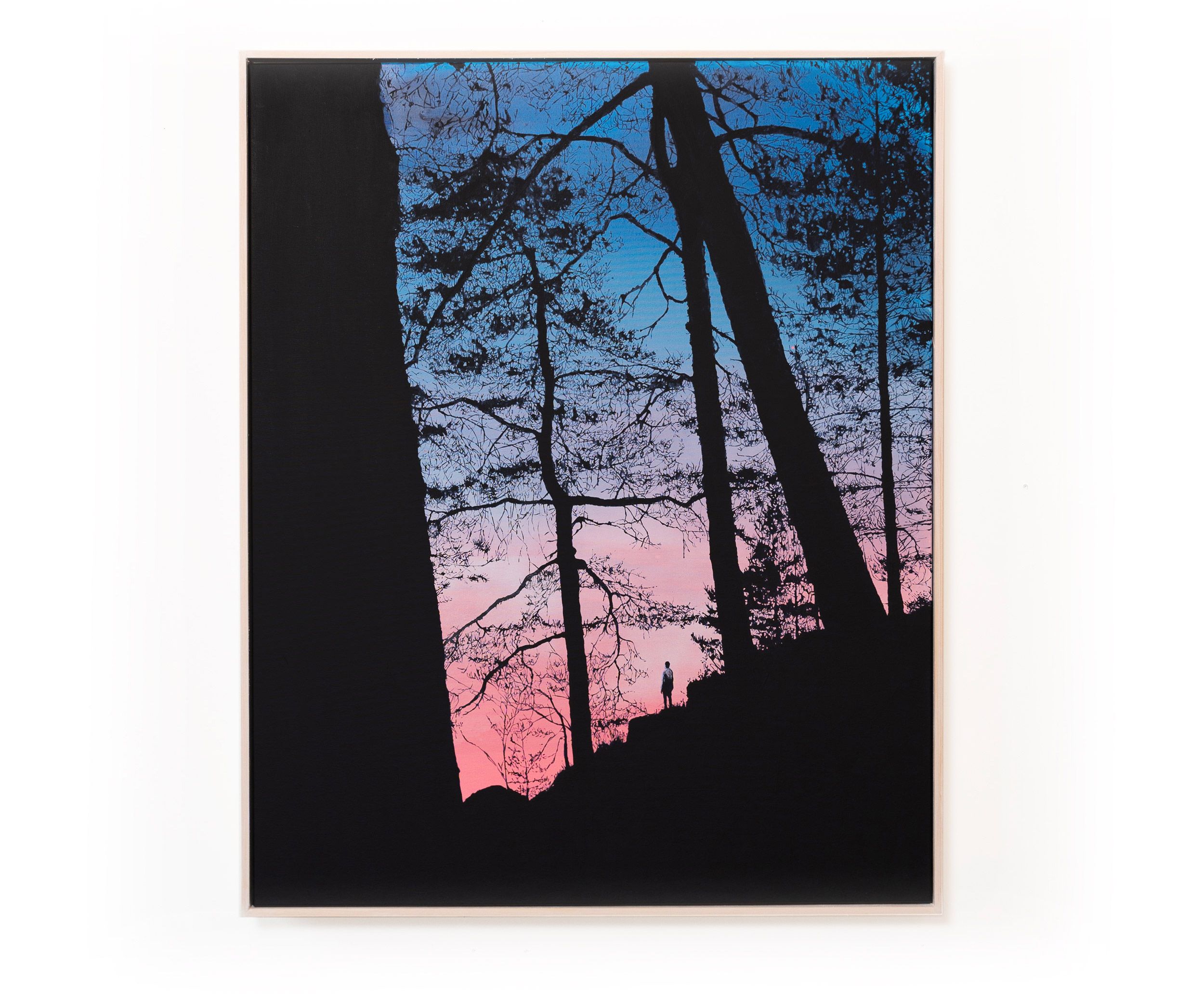 KVELDSLYS, maleri 100 x 80 cm