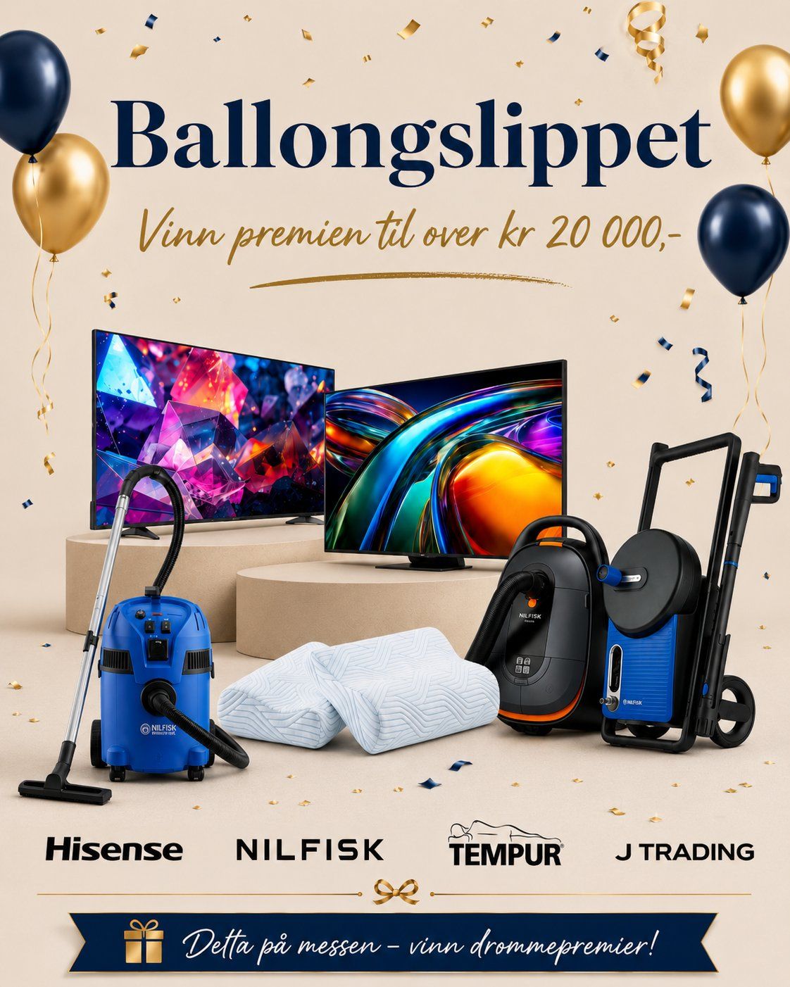 Bli med på Boligmessens elleville Ballongslipp!