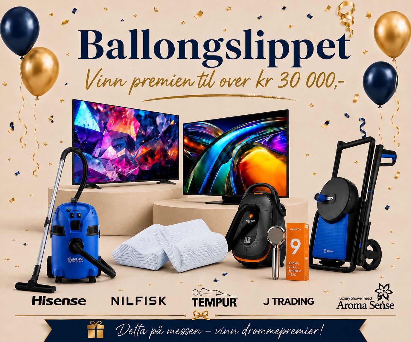 Bli med på Boligmessens elleville ballongslipp!