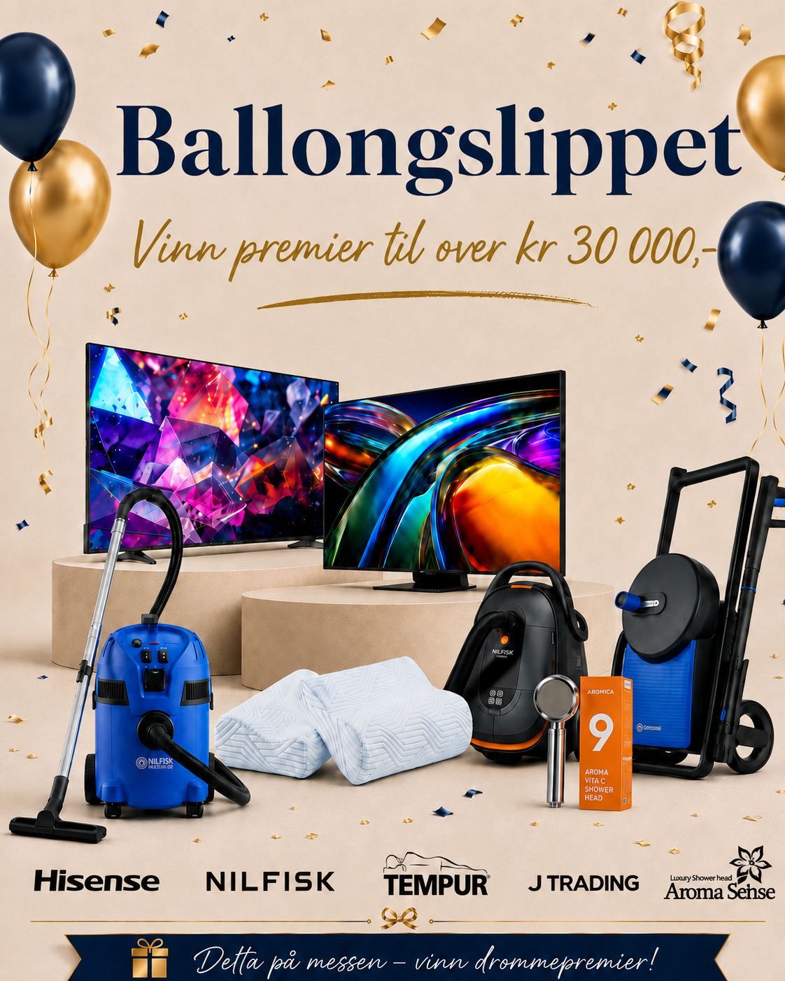 Bli med på Boligmessens elleville Ballongslipp!