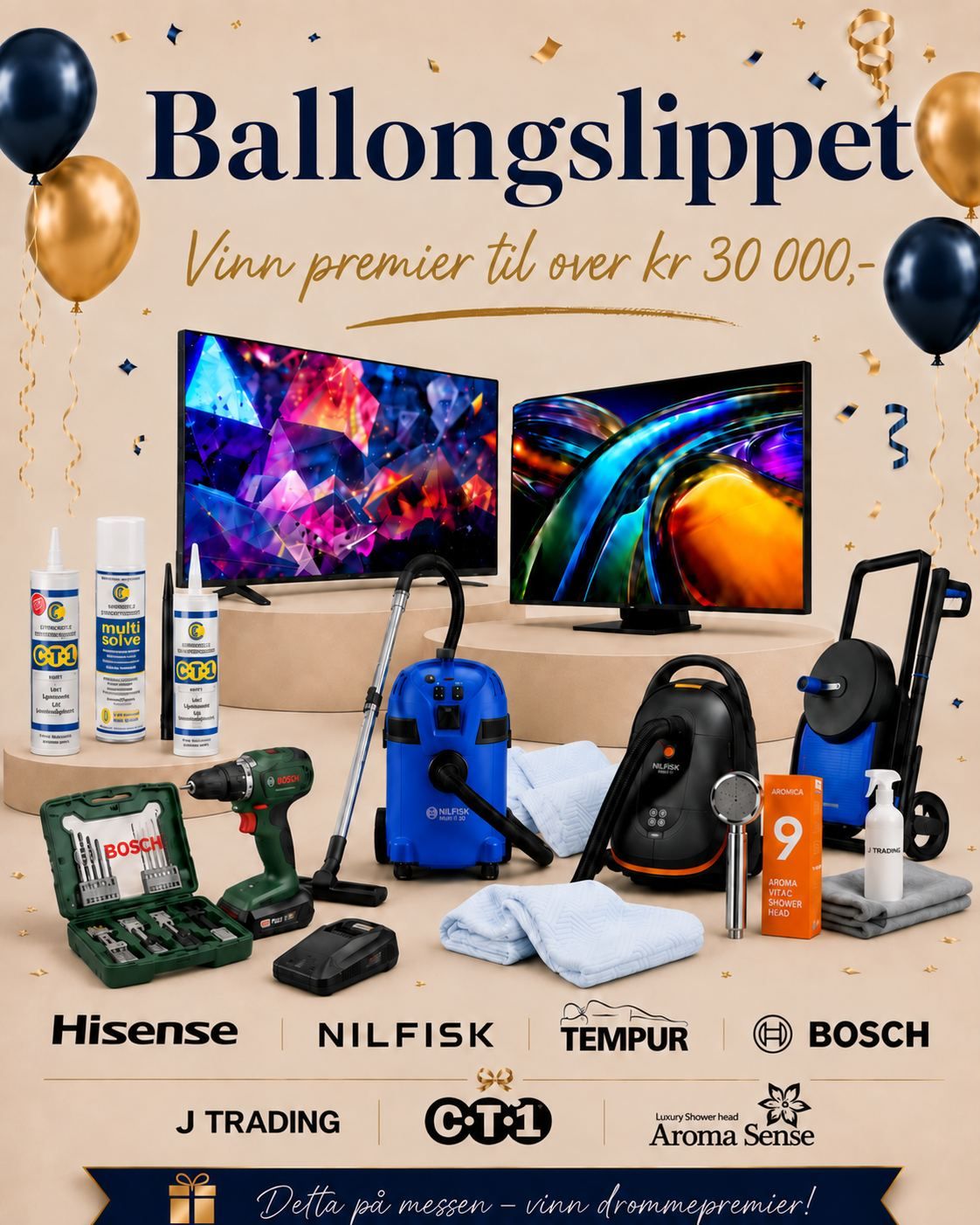 Bli med på Boligmessens elleville Ballongslipp!
