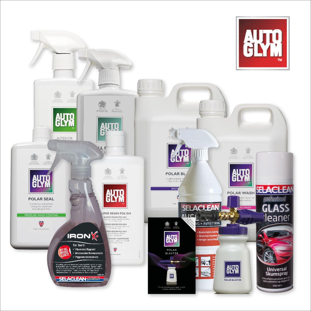 EN MENGDE PRODUKTER FRA AUTOGLYM