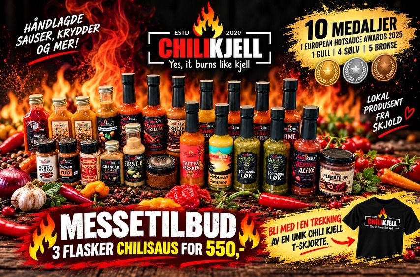 EKSKLUSIVT MESSETILBUD FRA CHILI KJELL!