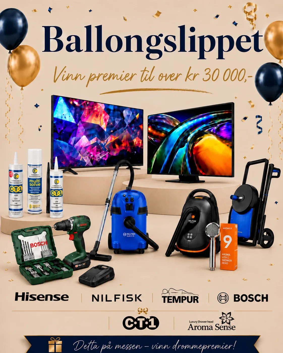 Bli med på Boligmessens elleville Ballongslipp!
