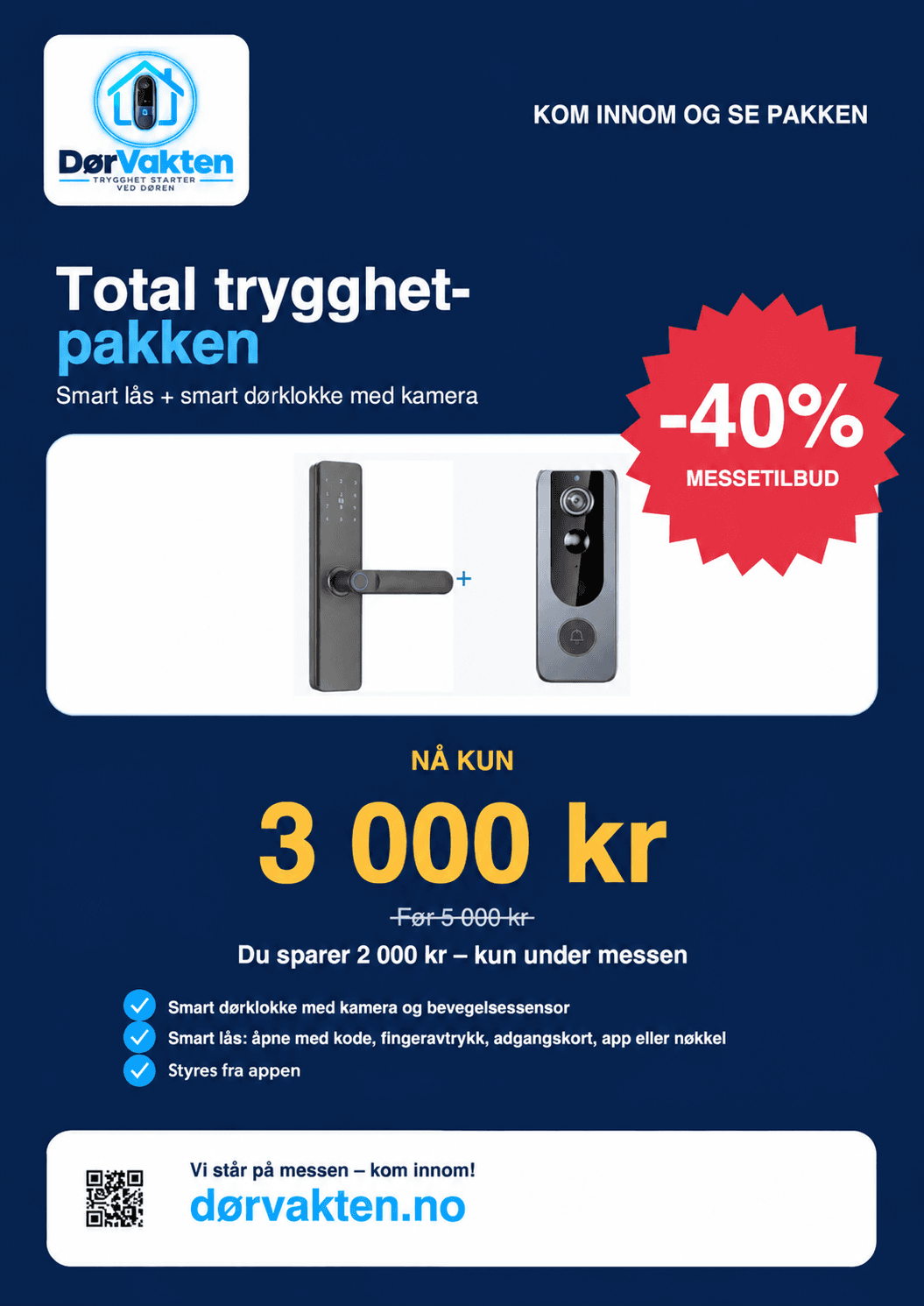 Gjør hjemmet smartere og tryggere!