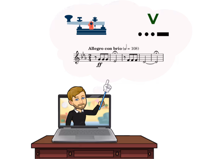 The Morse Code of Music