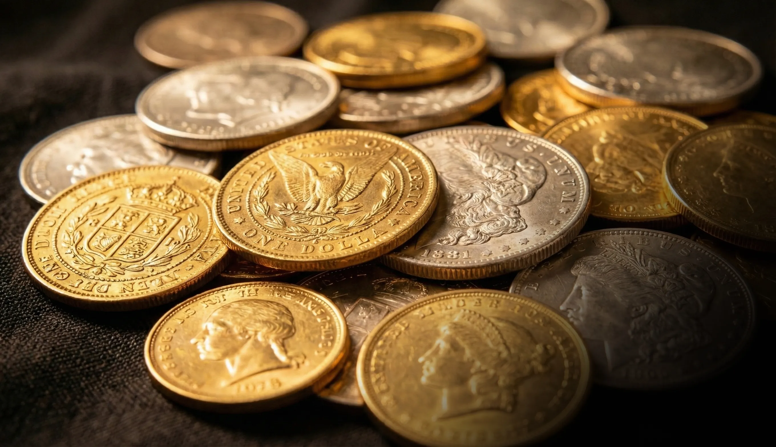 Pièces de monnaie anciennes en or et en argent, numismatique de collection évaluée gratuitement