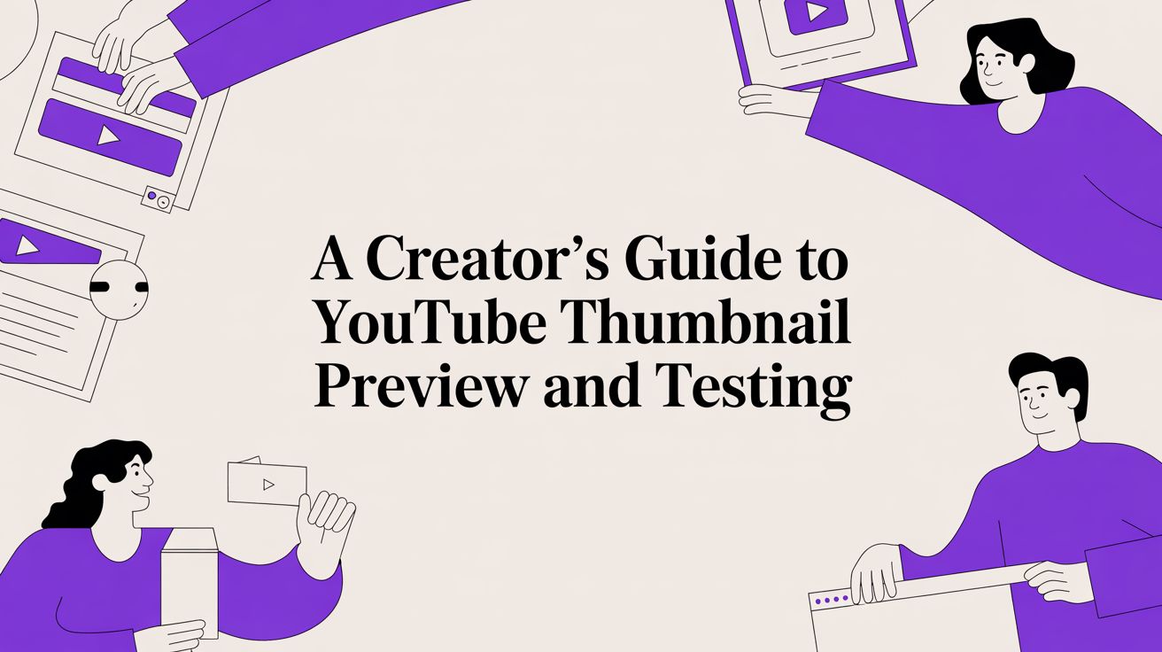 A Creator's Guide to YouTube Thumbnail Preview and Testing