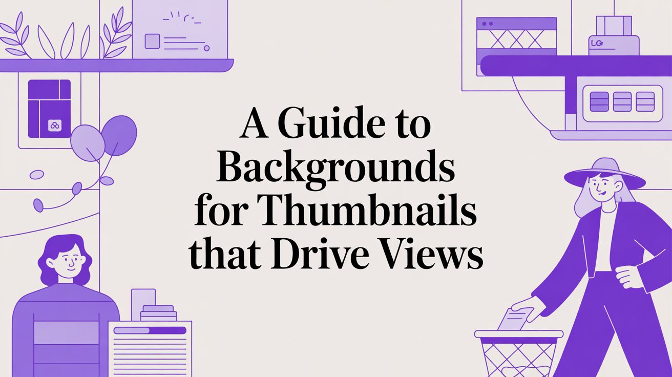 A Guide to Backgrounds for Thumbnails That Drive Views