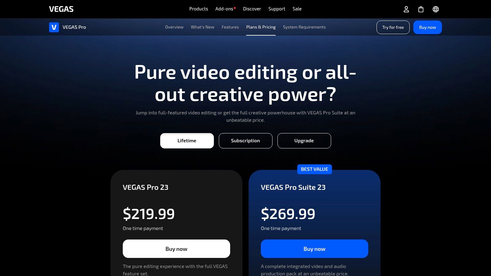 VEGAS Pro (VEGAS Creative Software)