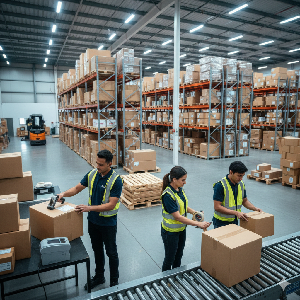 image of volunteers working at an event (for a humanitarian aid nonprofit)