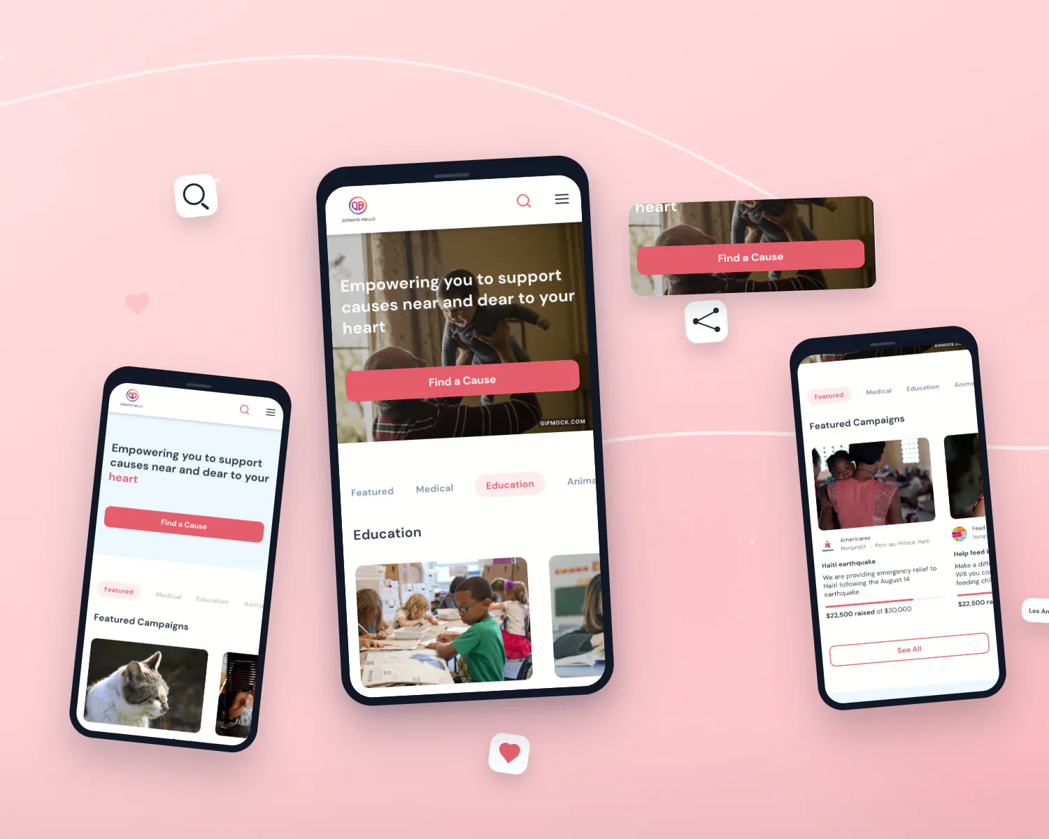 Case study design screen 1 by WANDR