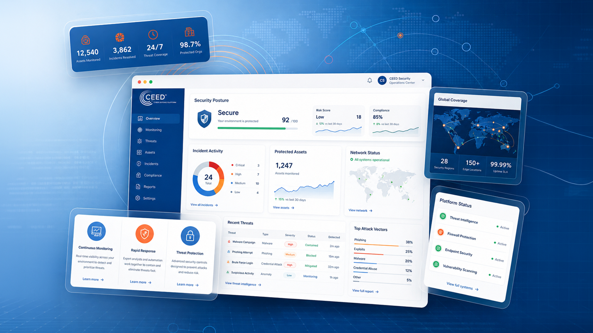 CEED Global product interface designed by WANDR