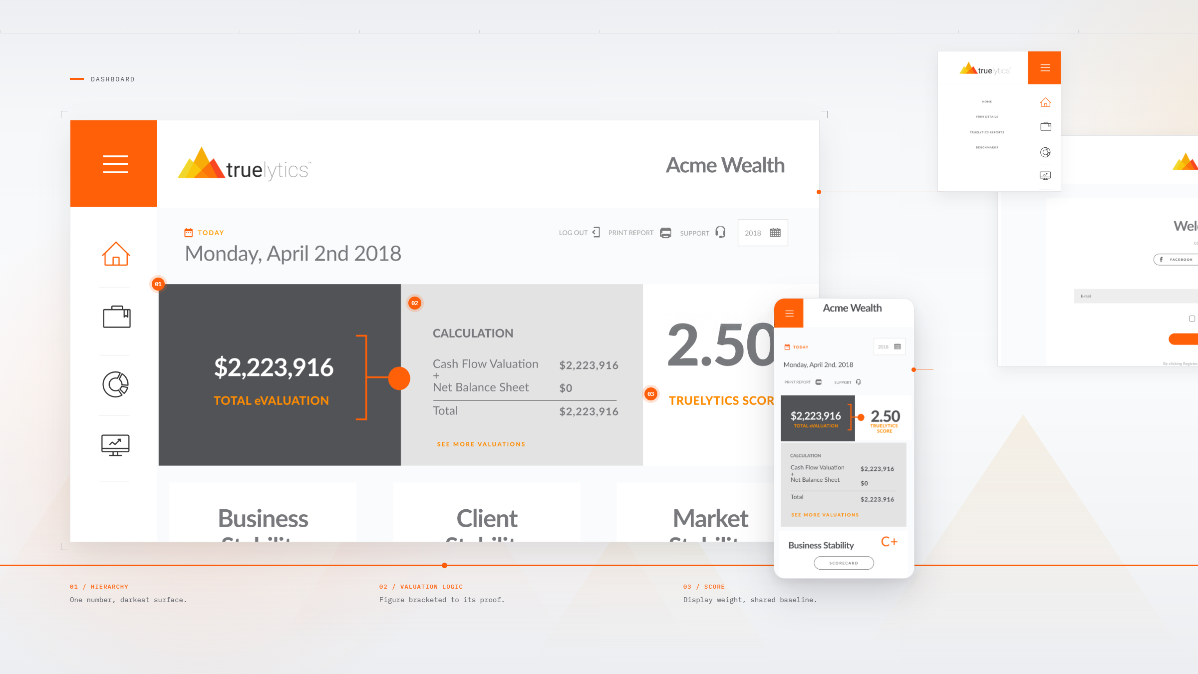 Case study design screen 1 by WANDR