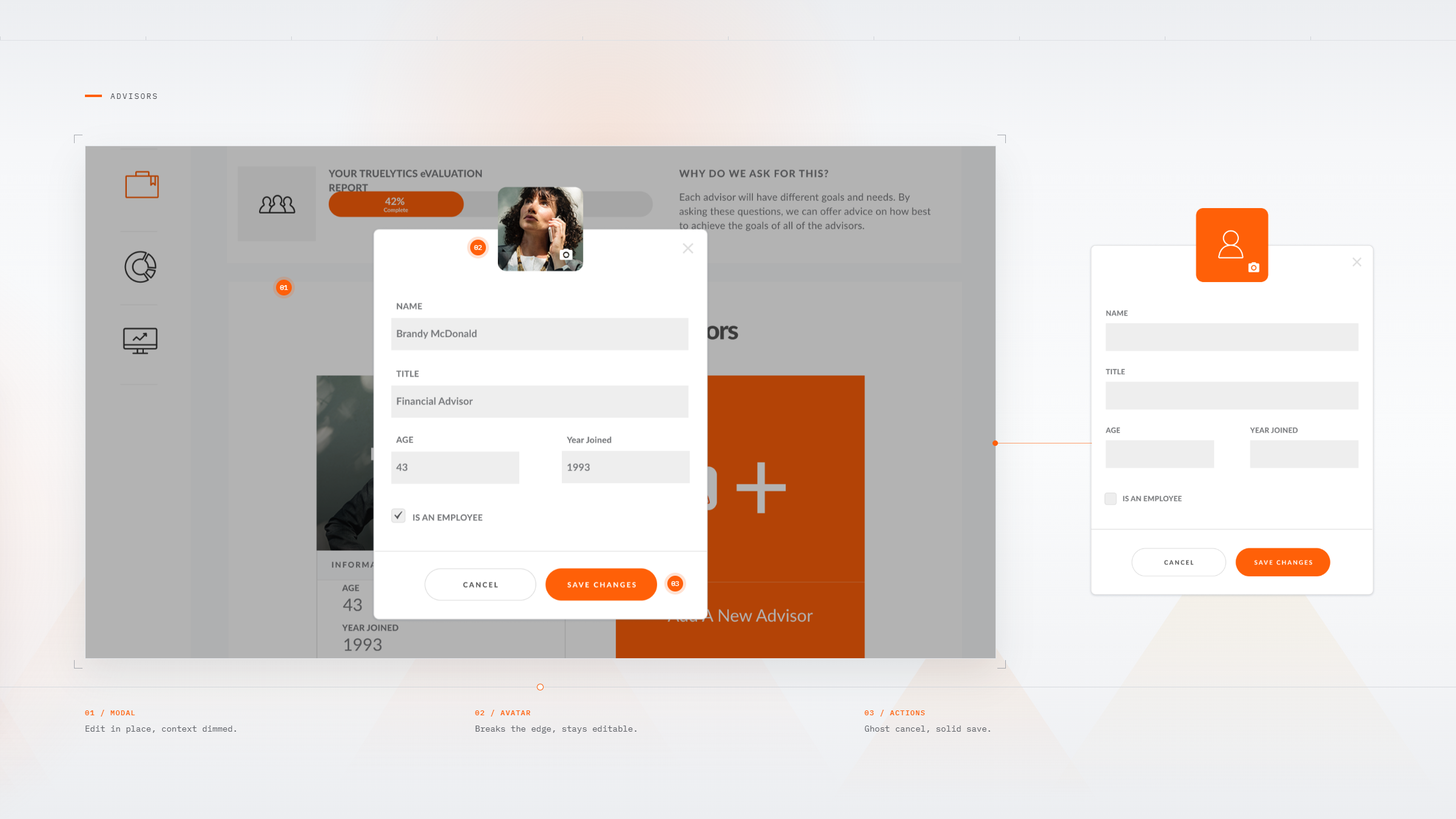 Case study design screen 3 by WANDR