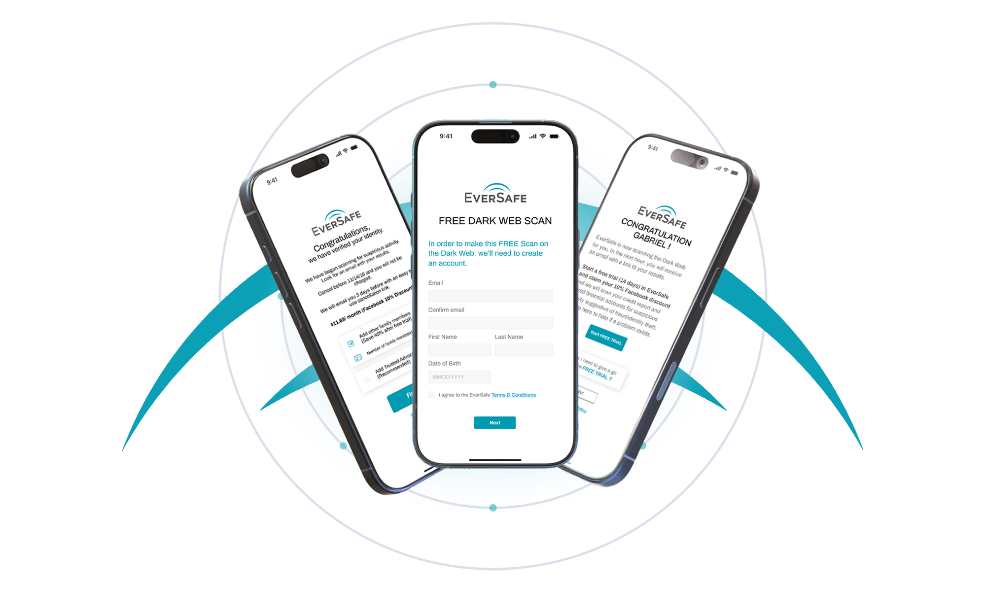 EverSafe product interface designed by WANDR