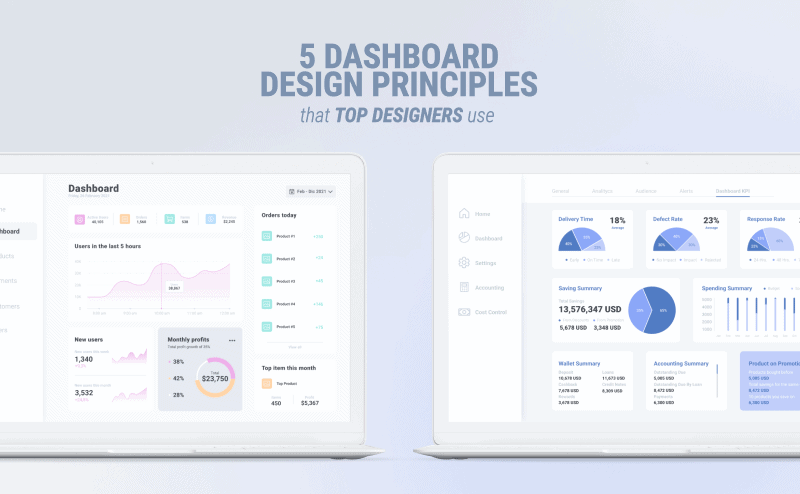dashboard design principles should help deliver a superior UX presented by the best designers of the leading UX Design Firm, WANDR