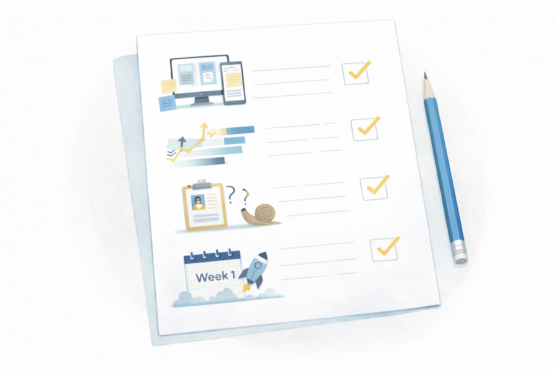 Checklist showing when UX staffing is the best fit for evolving product teams