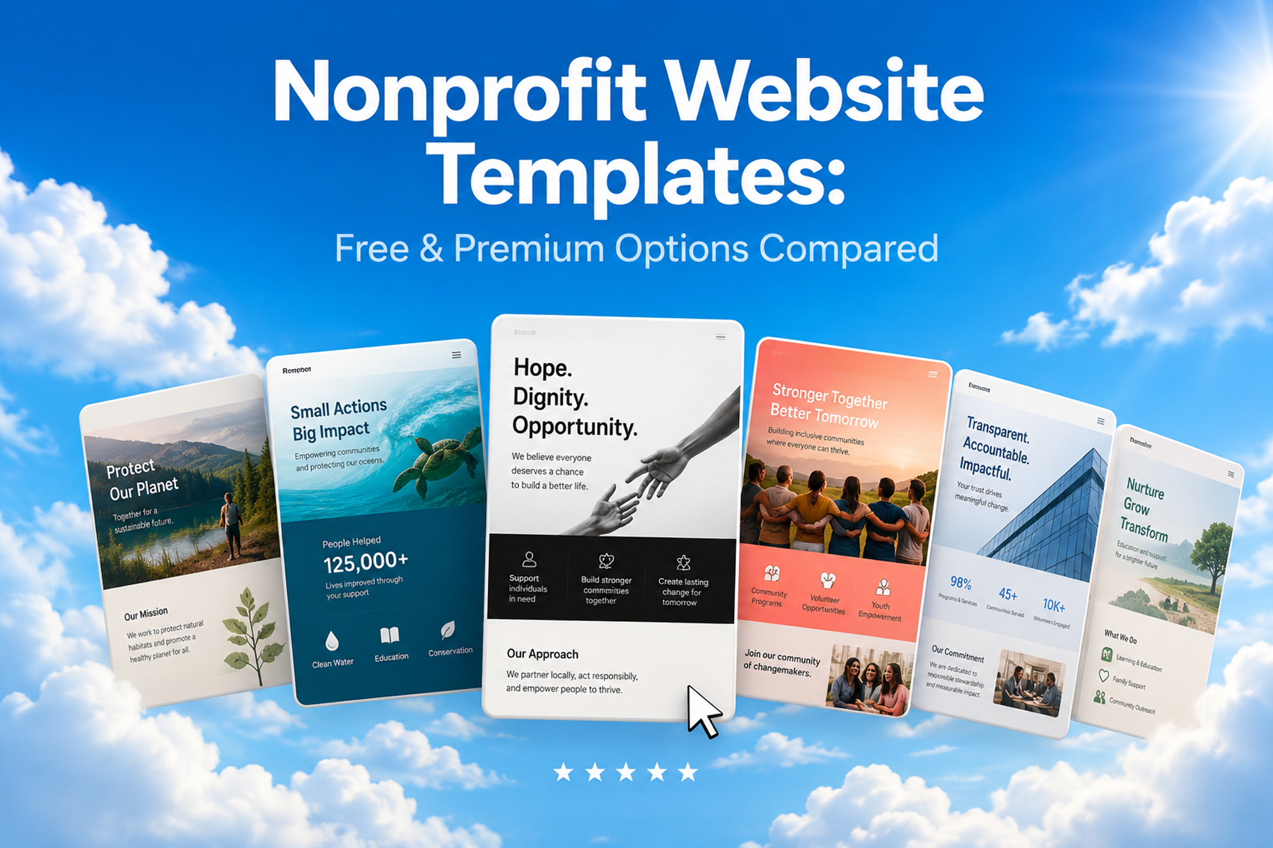 Nonprofit Website Templates: Free & Premium Options Compared