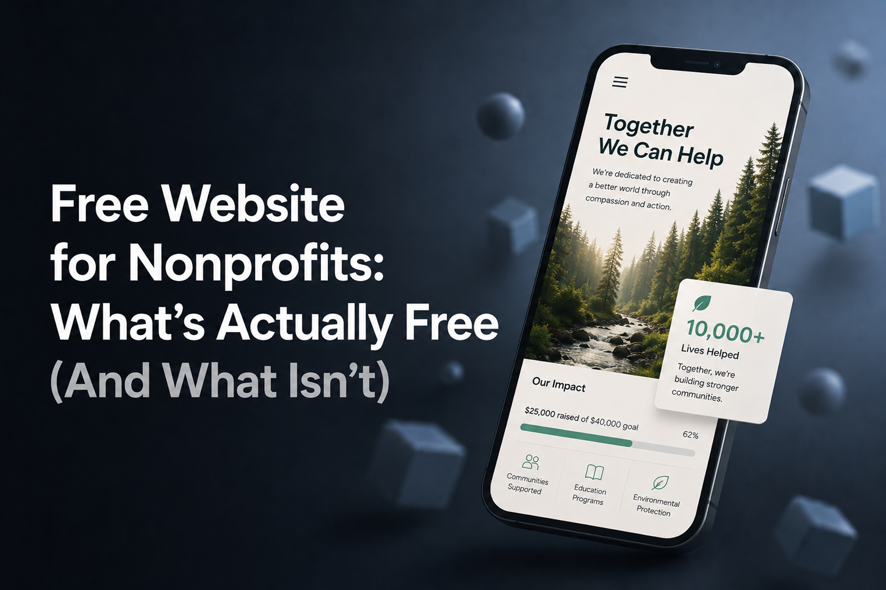 Free Website for Nonprofits: What's Actually Free (And What Isn't)