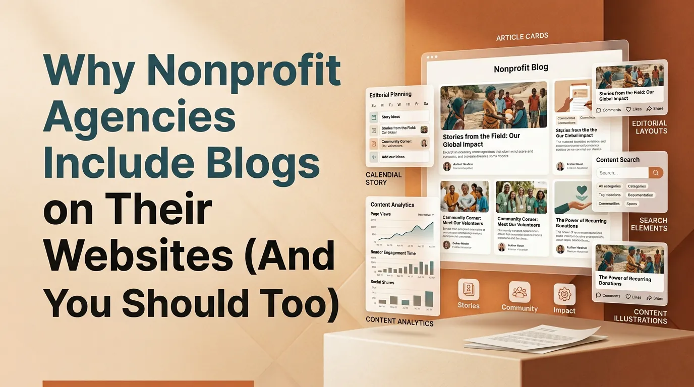 Nonprofit team planning blog content to build trust and reach more donors