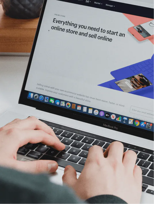Person shopping on an e-commerce website on a laptop, illustrating the importance of user experience design in online retai