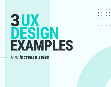 A UX designer reviewing three B2B SaaS product interfaces on a screen, showcasing real-world UX design examples with streamlined layouts, clear value propositions, and conversion-focused calls to action.