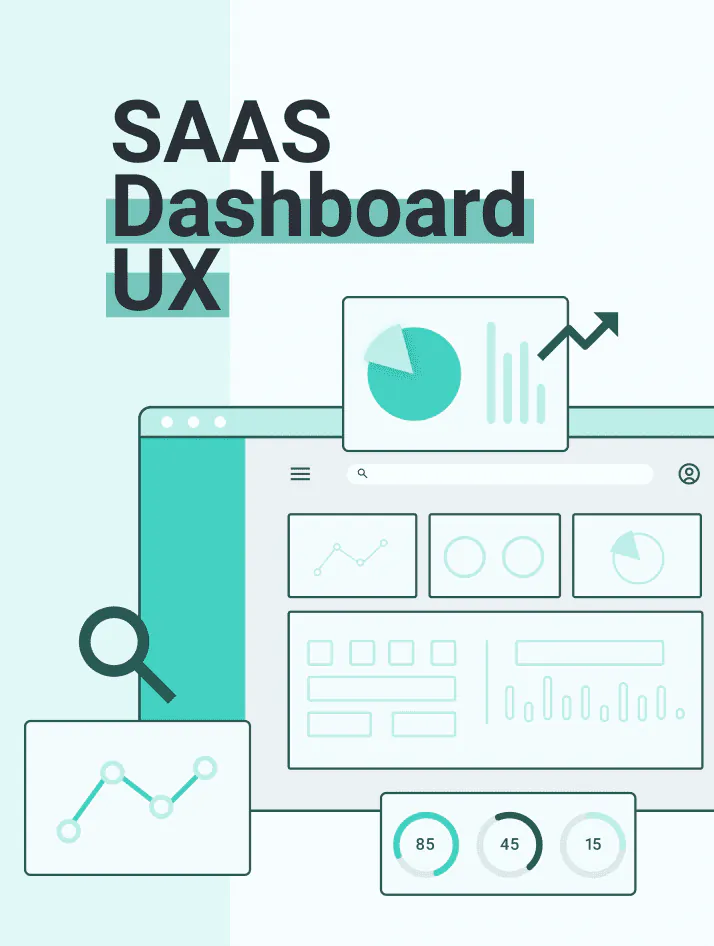 A SaaS dashboard user interface displayed on desktop and tablet screens, showcasing responsive design, logical data layout, clear data visualization, and fast access to key metrics following dashboard UX best practices.