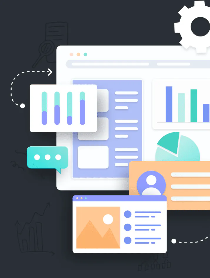 UX strategist conducting a product audit by reviewing user flow diagrams, heuristic evaluation notes, and customer journey maps on a large monitor in a design studio