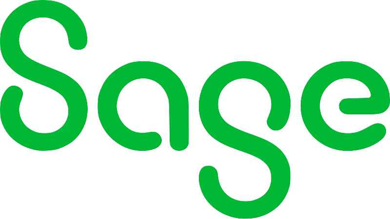 Sage company logo in green stylized text.