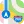 Google Maps location marker indicating a specific spot on a map with streets and a star-shaped icon nearby.