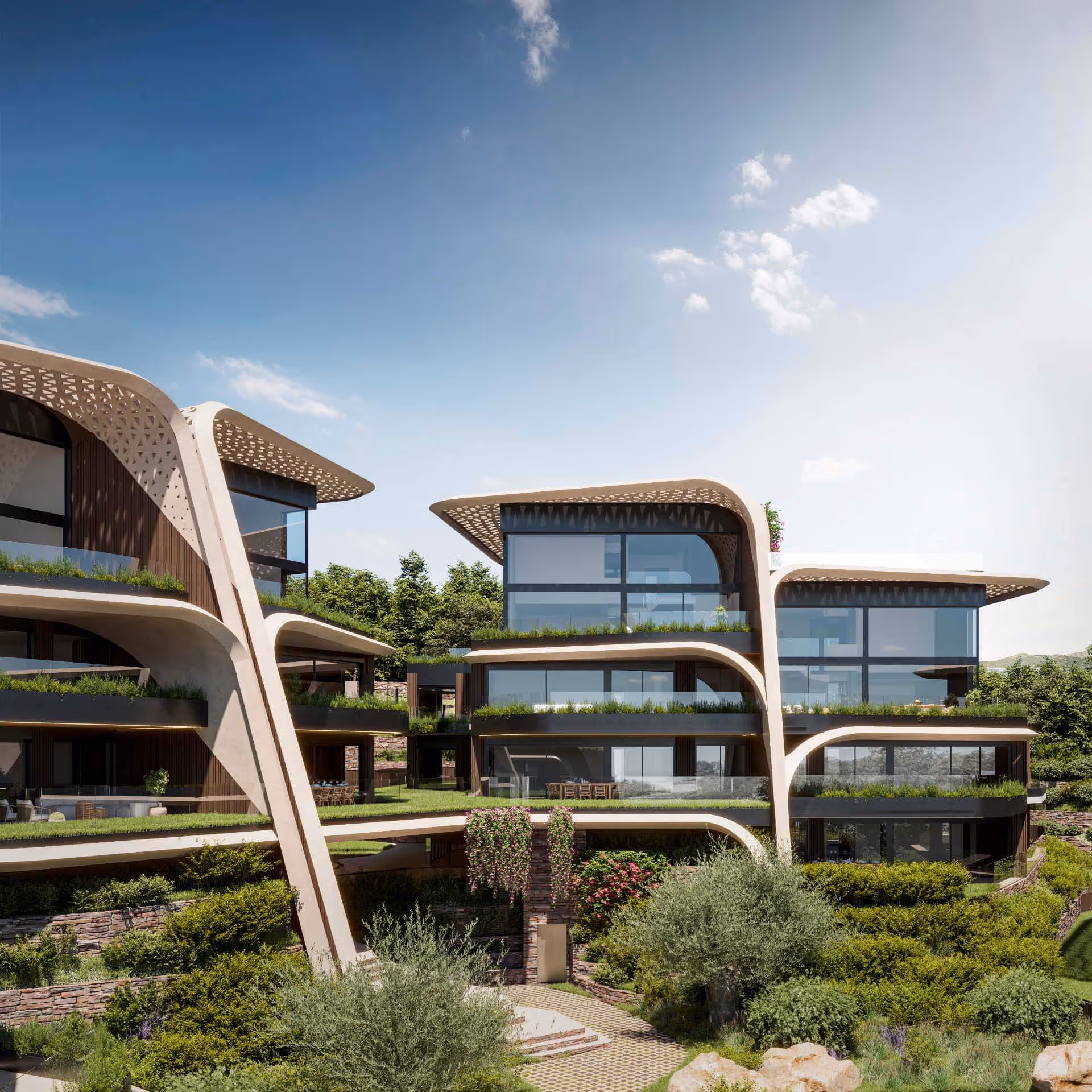Sus especialistas abarcan arquitectura, MEP, estructuras, certificaciones y sostenibilidad, paisajismo, diseño de interiores, construcción y soluciones computacionales