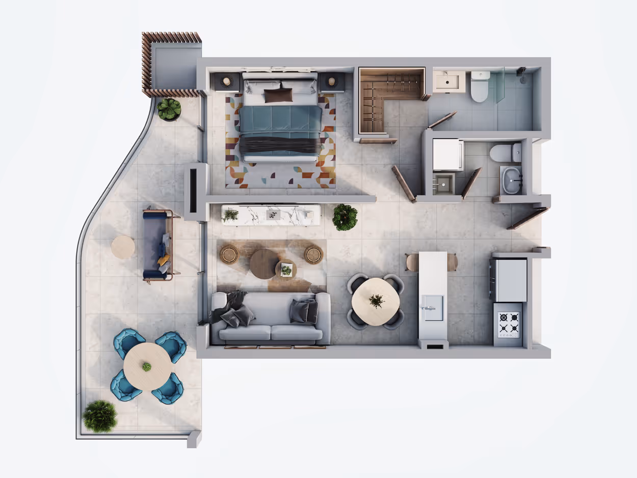 Planta B-211 Apartamento Long Beach Puerto Plata
