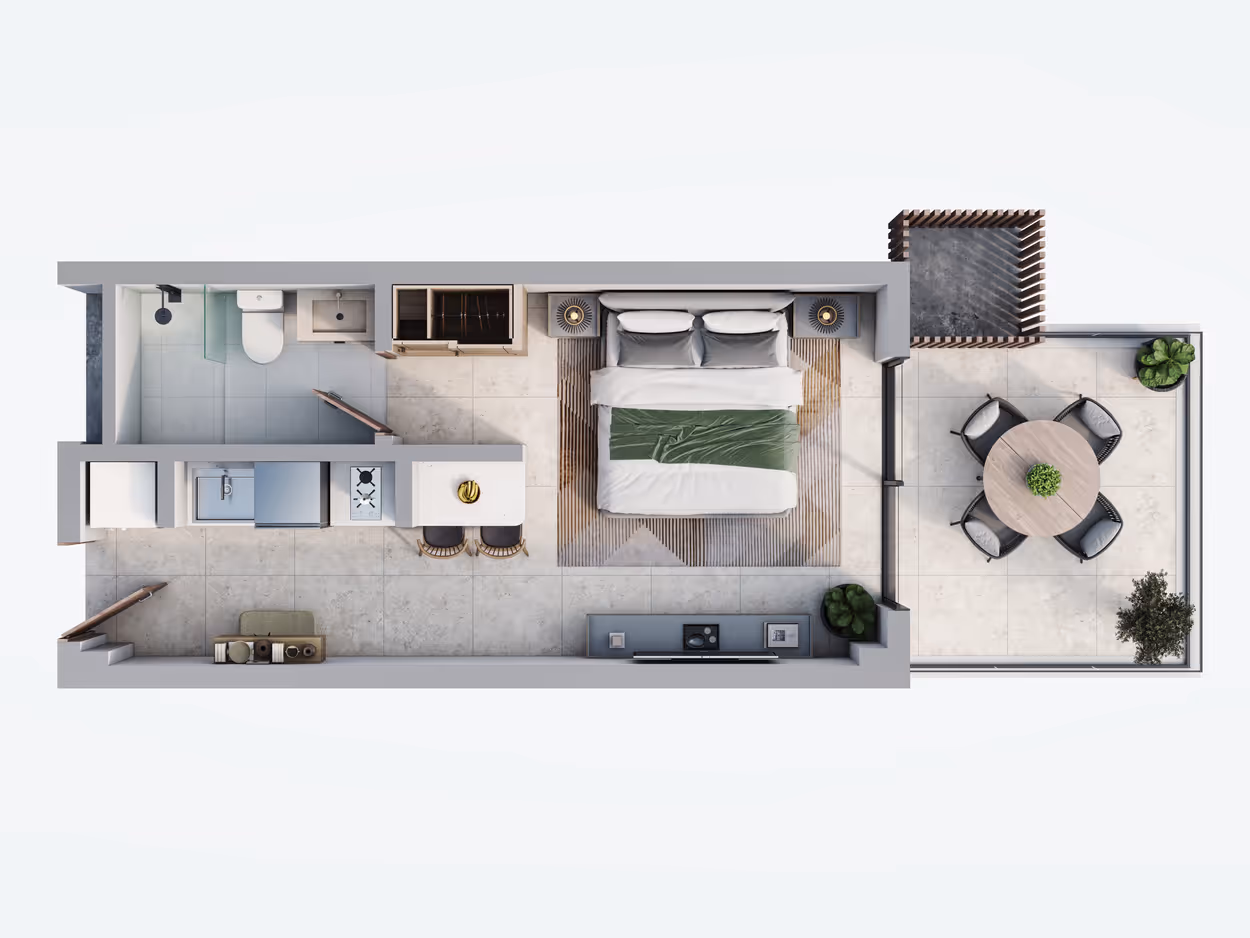 Planta B-303 Apartamento Long Beach Puerto Plata