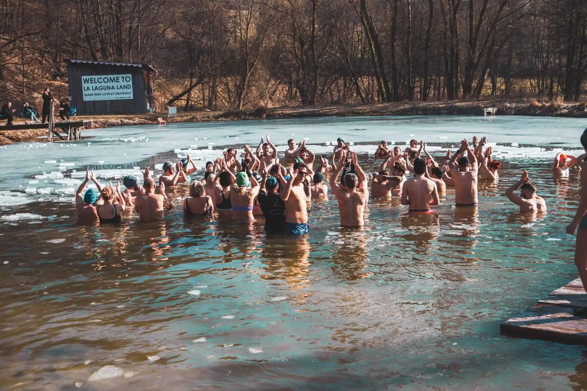 Eisbaden ist gut für die Gesundheit und die Stimmung