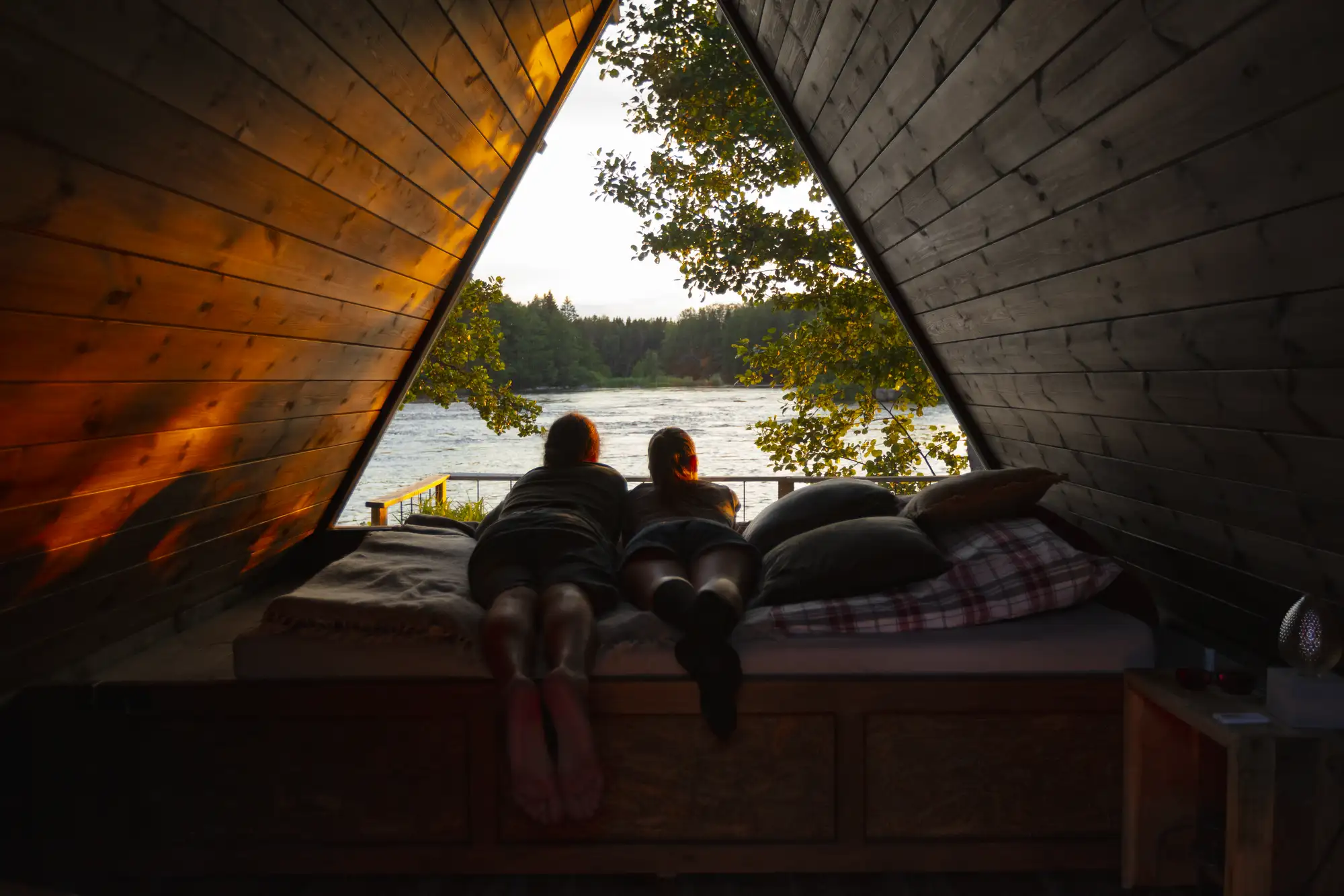 Lake Saimaa Seenlandschaft in Südfinnland im Sommer