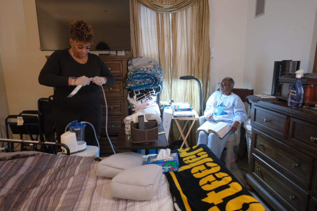 Senior with an emergent need for home care.