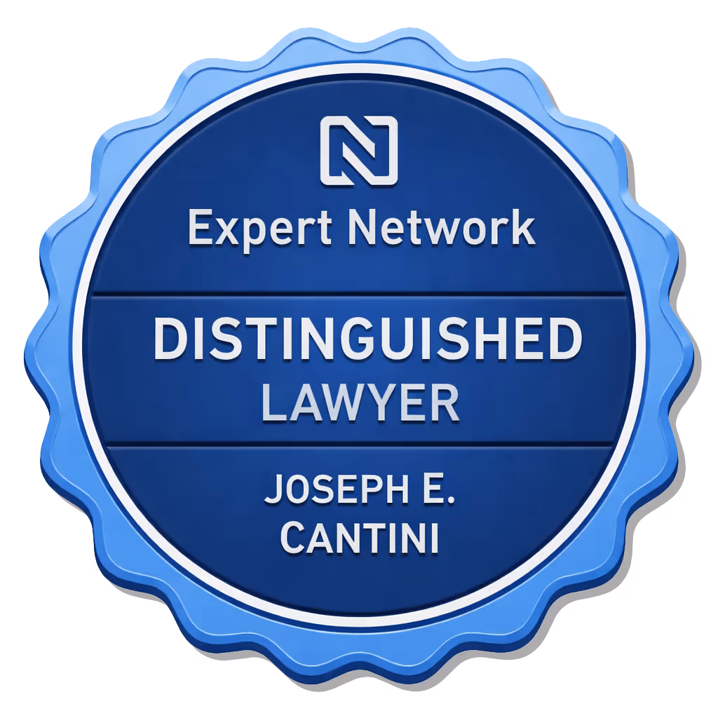 Expert Network Distinguished Lawyer badge awarded to Joseph Cantin.