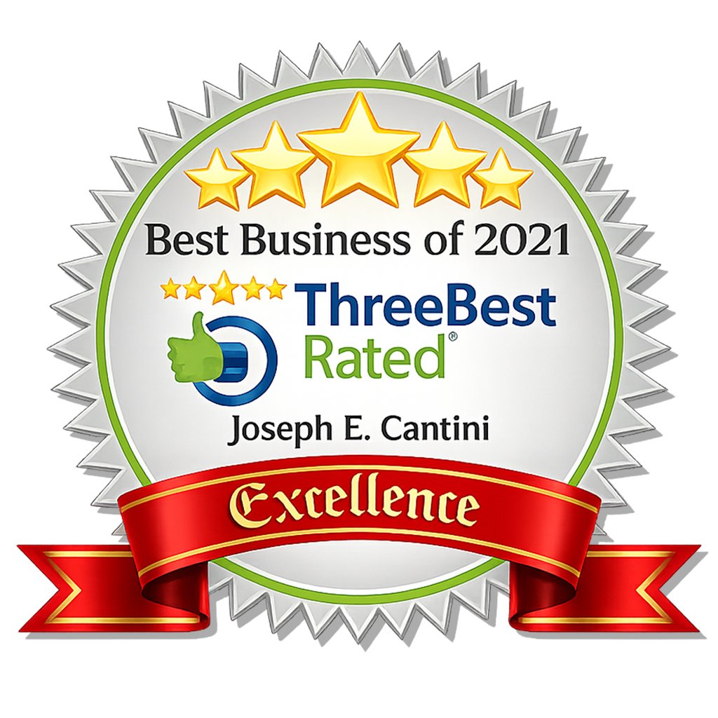 ThreeBestRated Best Businesses of 2021 Excellence award badge.