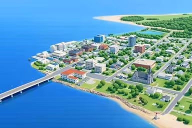 City of Bathurst, New Brunswick showing CLG Injury Law service area.