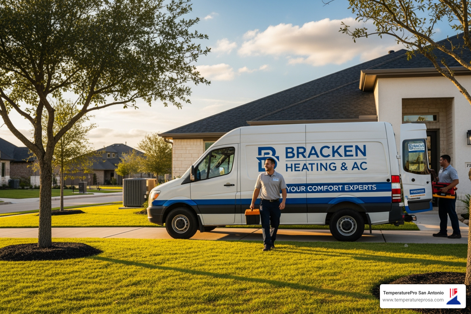 diagram of a furnace and a heat pump - best heating company in bracken tx