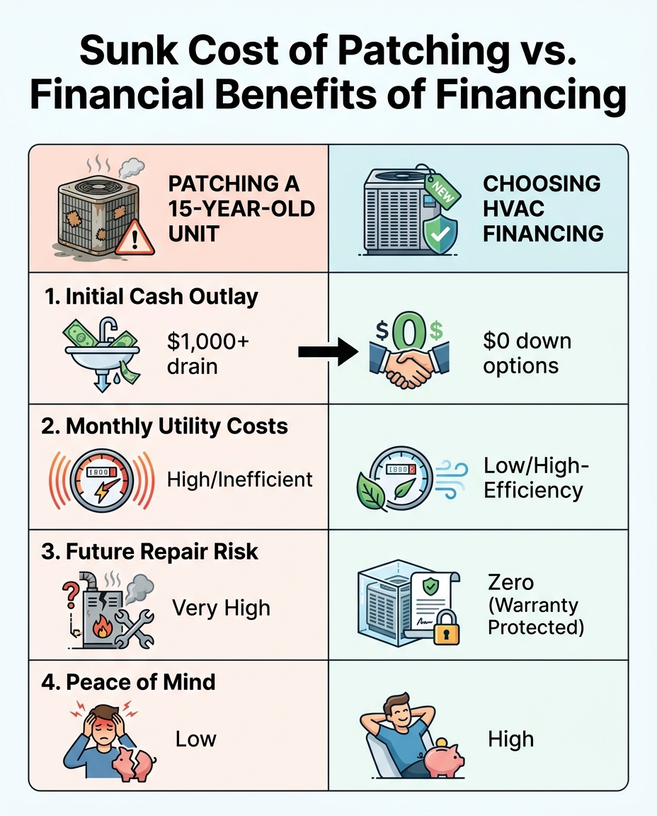 Sunk Cost of Patching vs. Financial Benefits of Financing