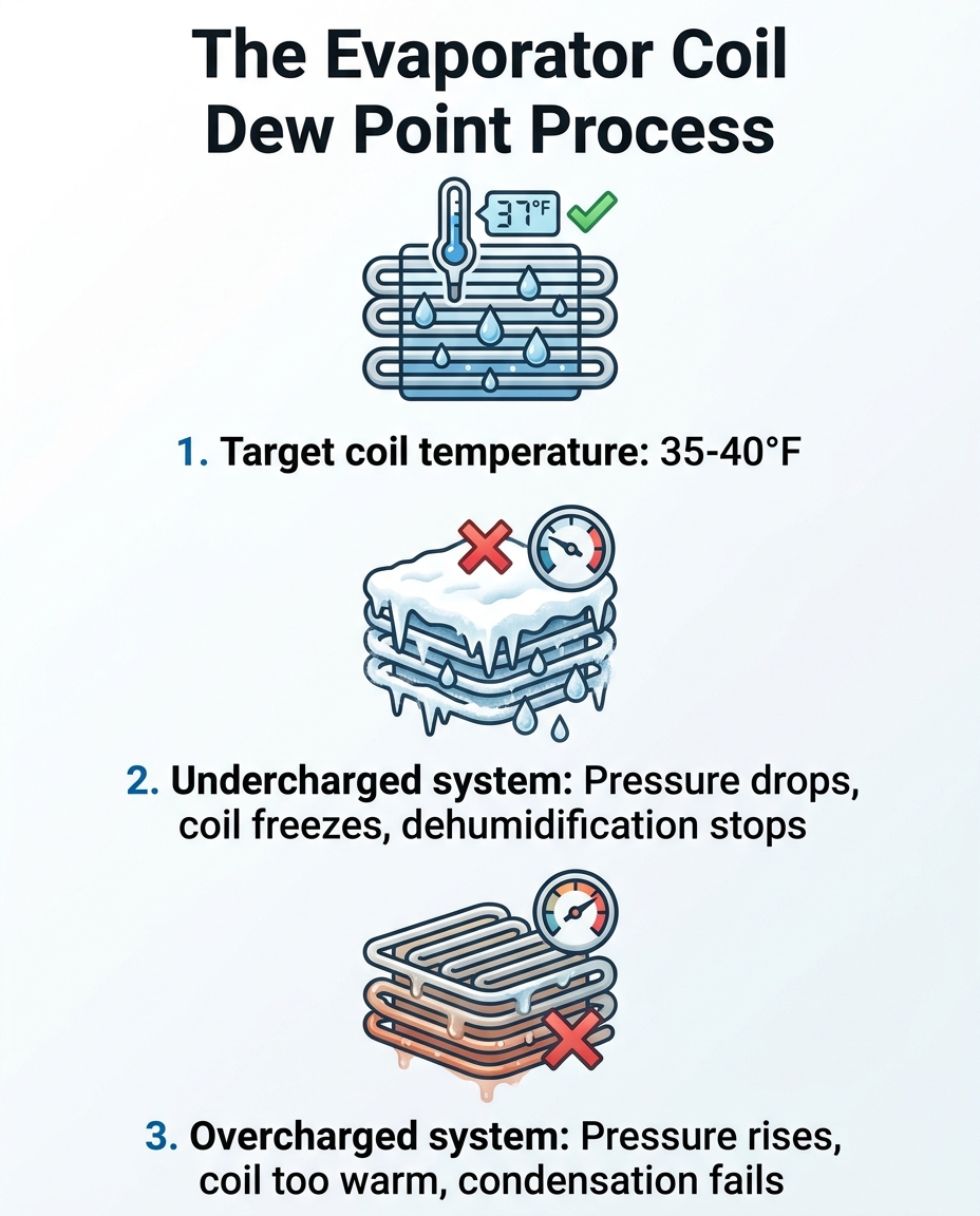 The Evaporator Coil Dew Point Process