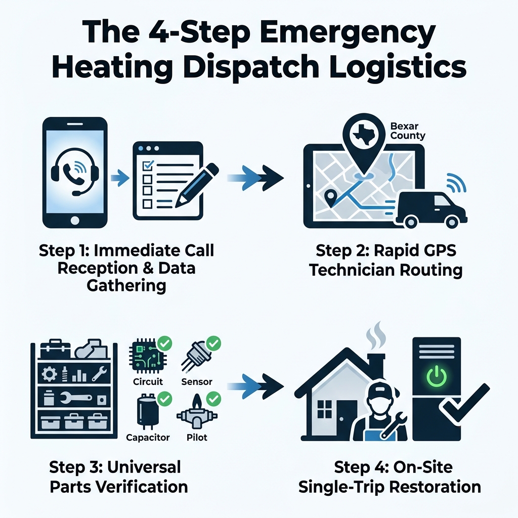 The 4-Step Emergency Heating Dispatch Logistics