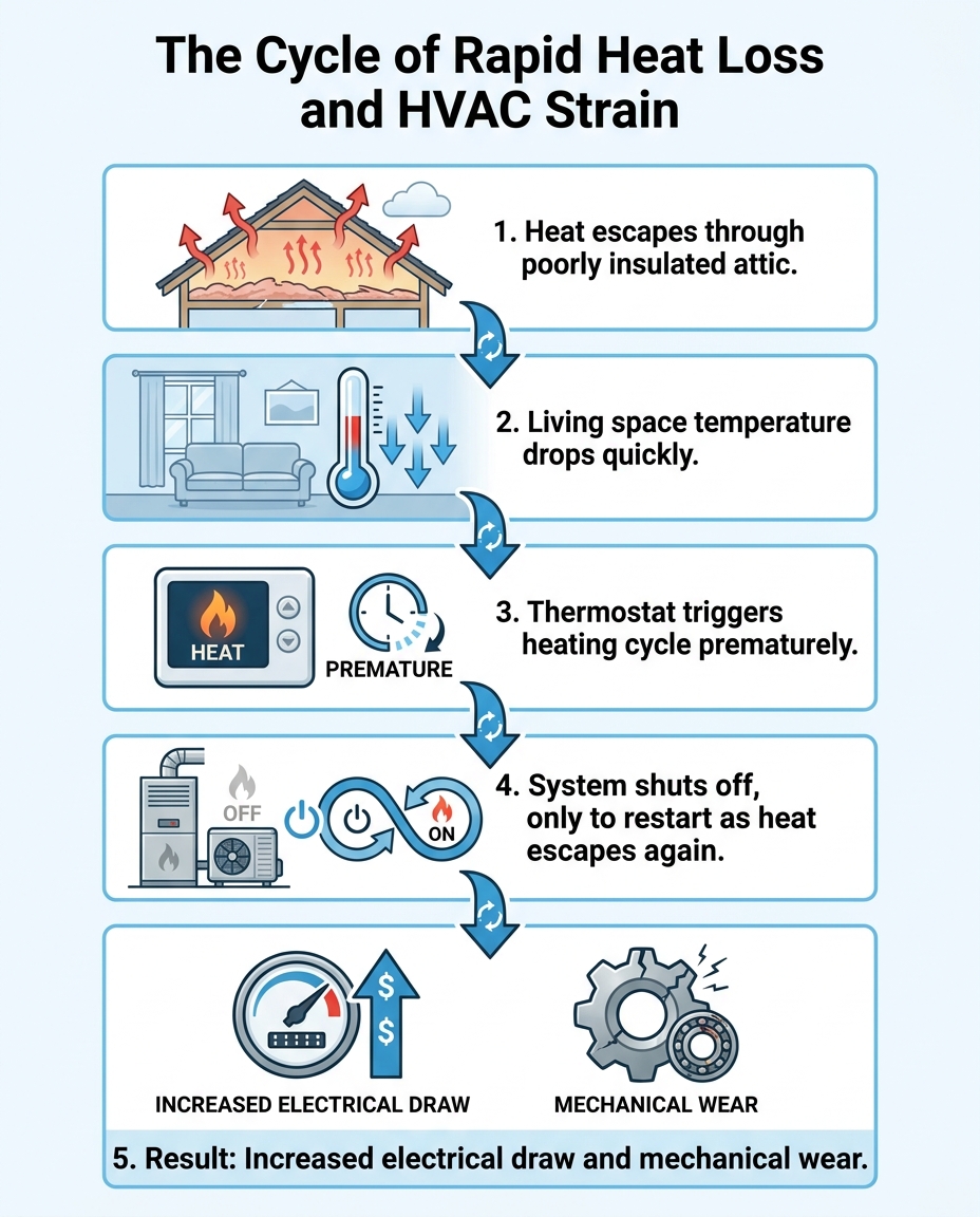 The Cycle of Rapid Heat Loss and HVAC Strain
