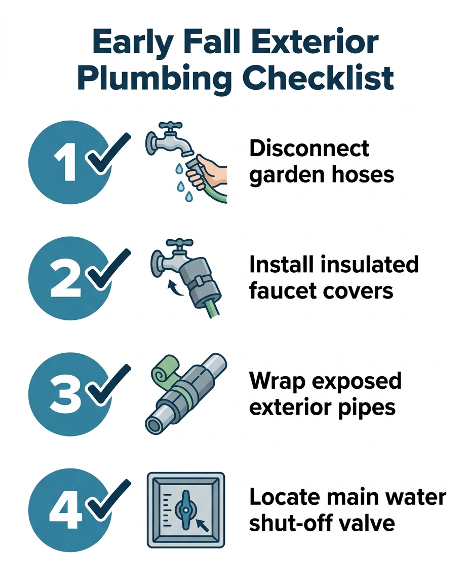 Early Fall Exterior Plumbing Checklist