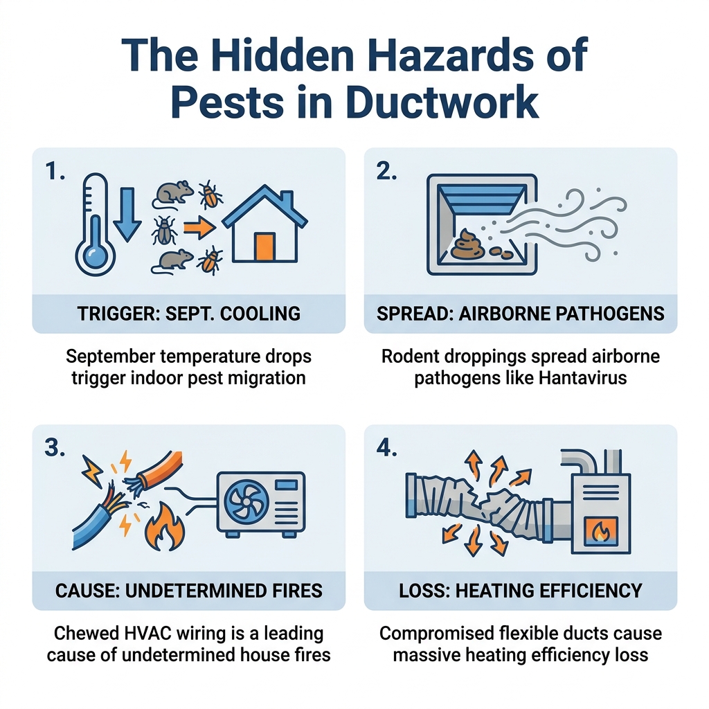 The Hidden Hazards of Pests in Ductwork